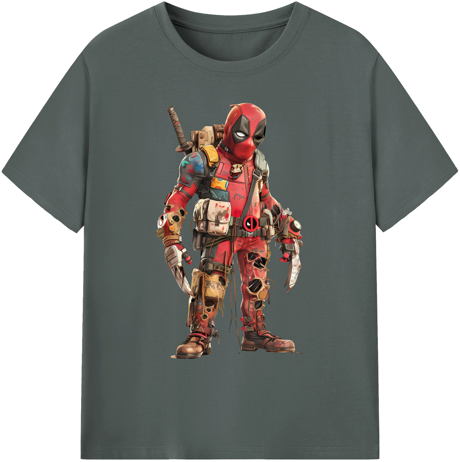 （画像用） Deadpool デッドプール 綿100％ メンズ半袖Tシャツ｜肌触りやわらか＆通気性